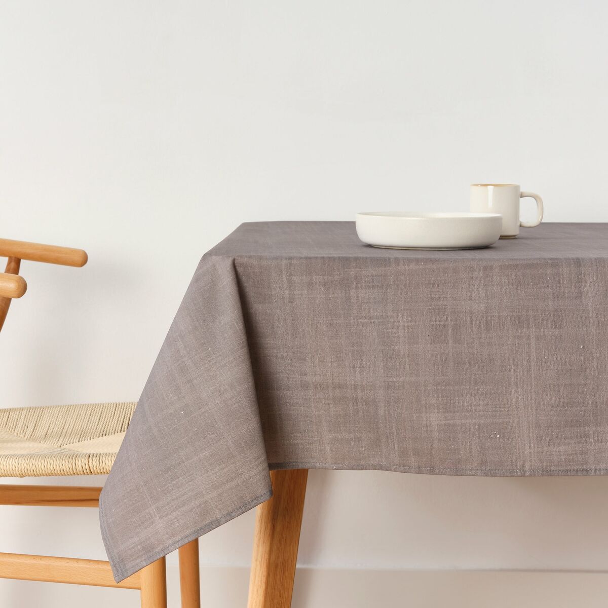 Stain-proof tablecloth Belum Liso Dark grey 250 x 140 cm