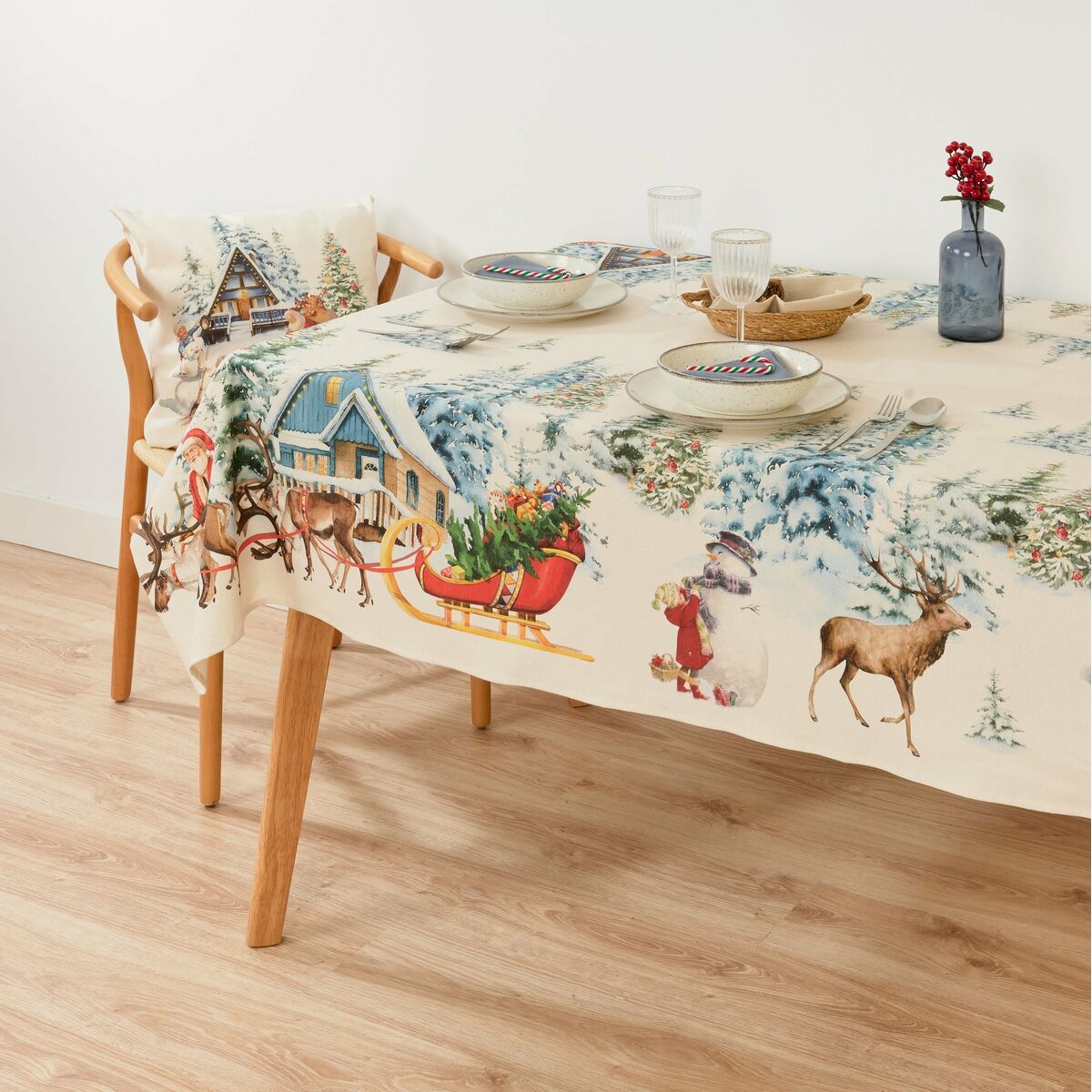 Stain-proof tablecloth Belum Christmas Landscape 240 x 155 cm Belum