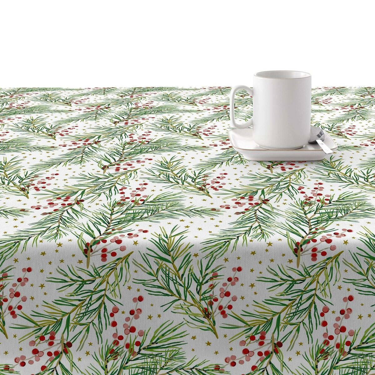 Stain-proof resined tablecloth Belum Merry Christmas Multicolour 250 x 150 cm Belum