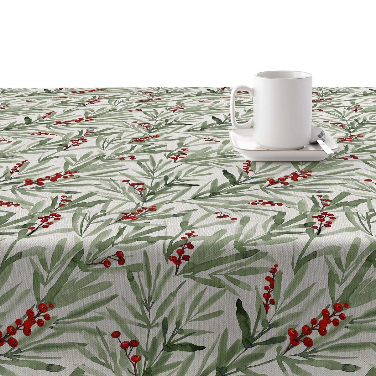 Stain-proof resined tablecloth Belum Merry Christmas Multicolour 250 x 150 cm Belum