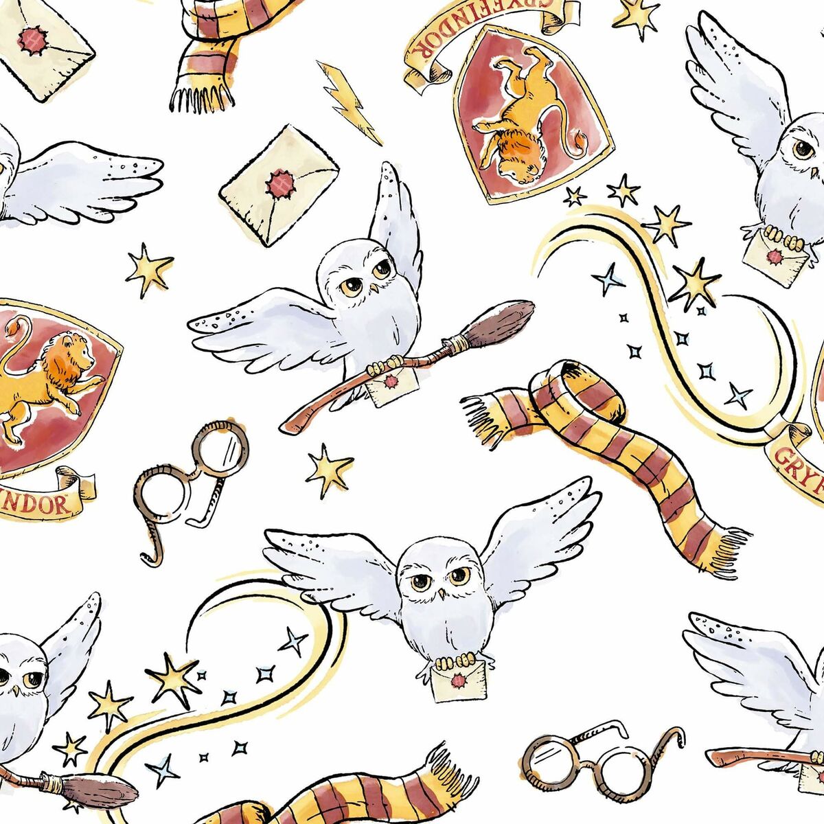 Nordic cover Harry Potter Hedwig Multicolour 175 Threads 180 x 220 cm Single Harry Potter