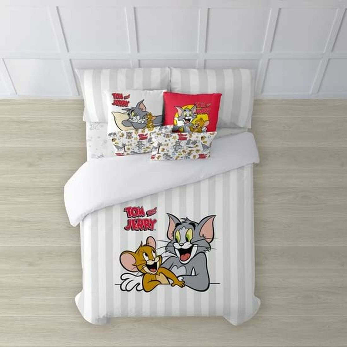 Nordic cover Tom & Jerry Tom & Jerry Basic Multicolour 175 Threads 240 x 220 cm Tom & Jerry