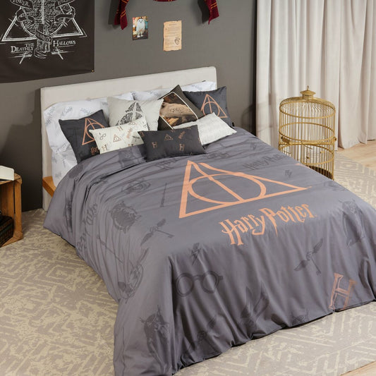 Nordic cover Harry Potter Deathly Hallows Multicolour 175 Threads 220 x 220 cm Double Harry Potter