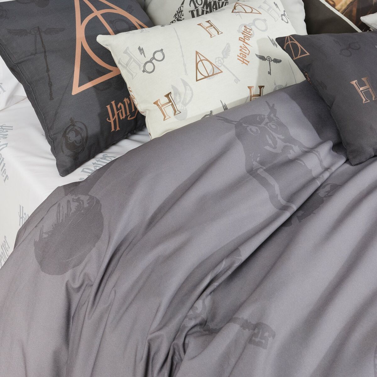 Nordic cover Harry Potter Deathly Hallows Multicolour 175 Threads 240 x 220 cm King size Harry Potter