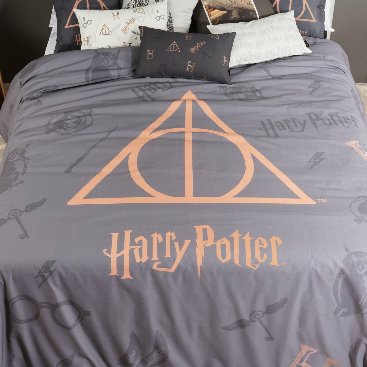 Nordic cover Harry Potter Deathly Hallows Multicolour 175 Threads 240 x 220 cm King size Harry Potter