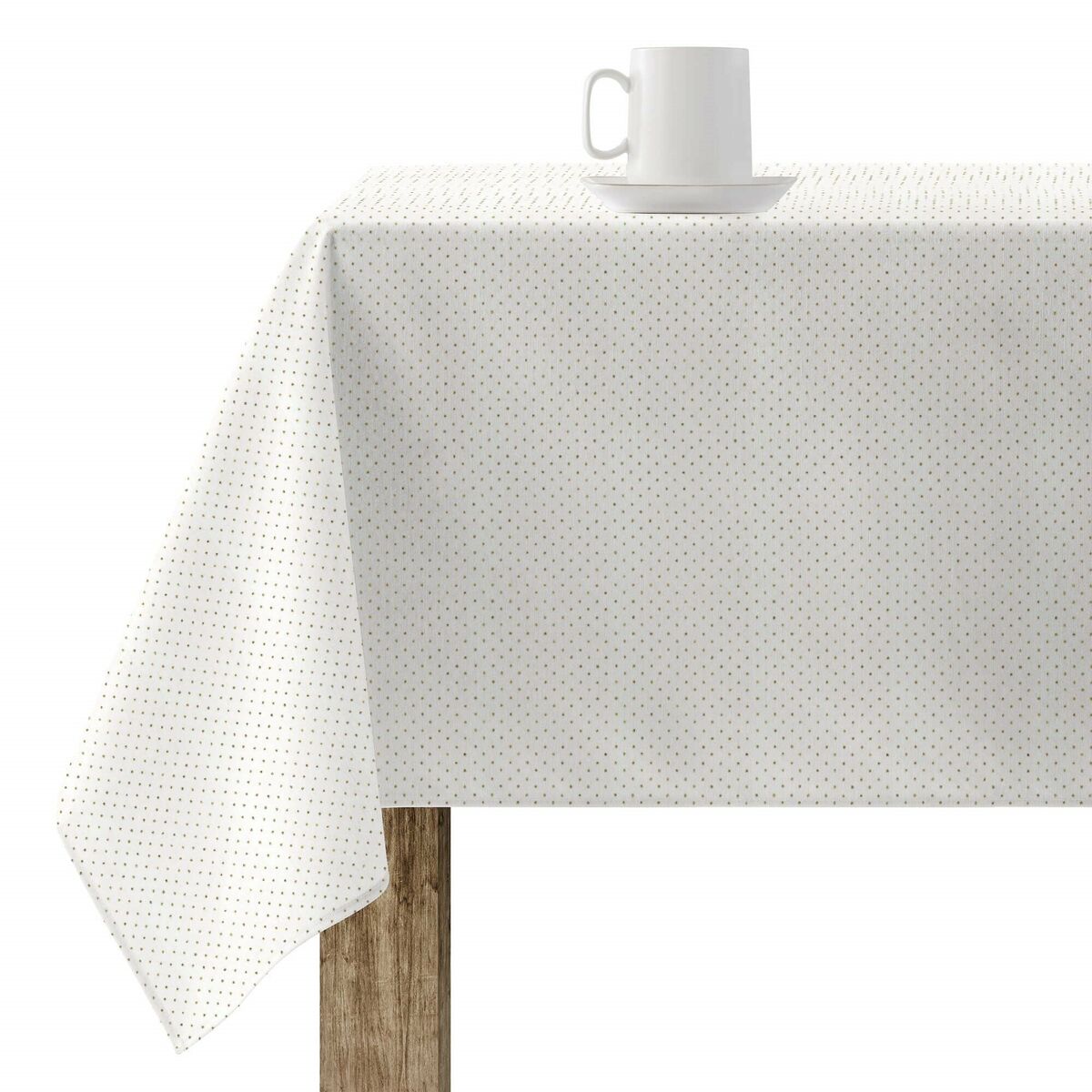 Stain-proof resined tablecloth Belum Dots Gold Multicolour 250 x 140 cm Belum