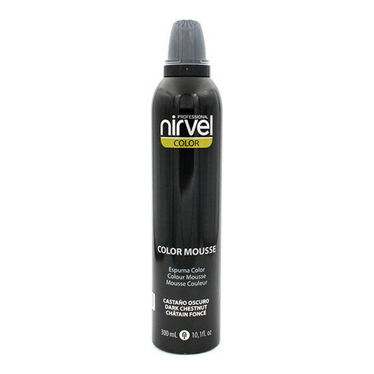 Volumising Foam Color Mousse Nirvel Color Mousse Dark Brown (300 ml) Nirvel