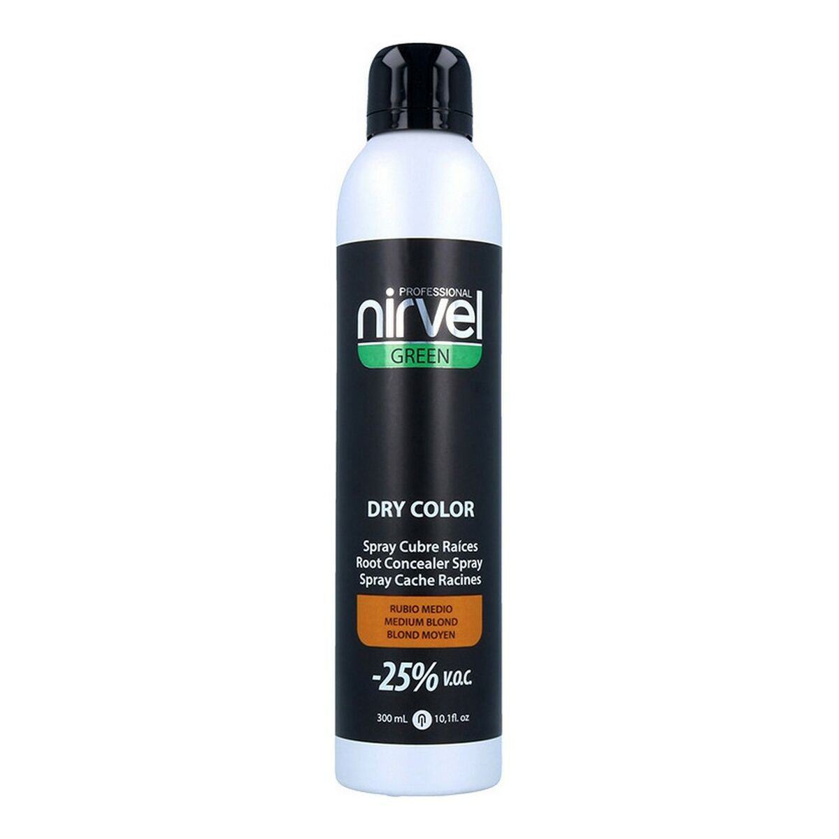 Cover Up Spray for Grey Hair Green Dry Color Nirvel Green Dry Medium Blonde (300 ml) Nirvel