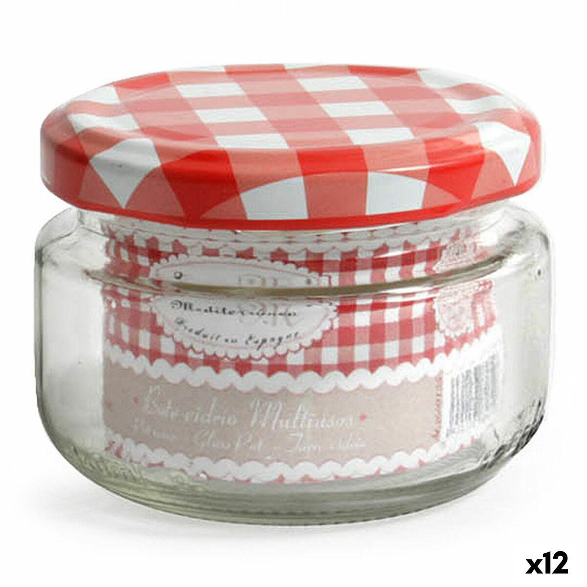 Glass Jar Mediterraneo 2660135 (140 cc) Glass 140 ml (12 Units) Mediterraneo