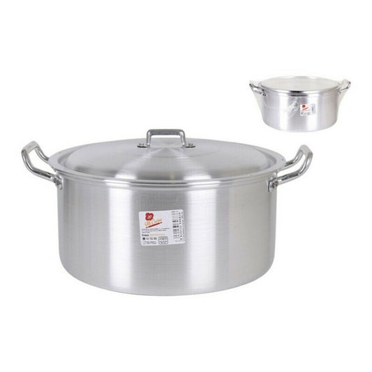 Casserole with lid Aluminium BigBuy Cooking