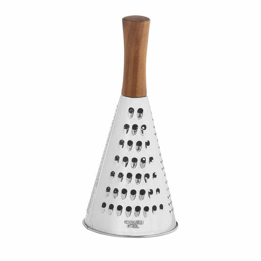 Grater Andrea House CC68027 Stainless steel Acacia Ø 10,5 x 24 cm Andrea House