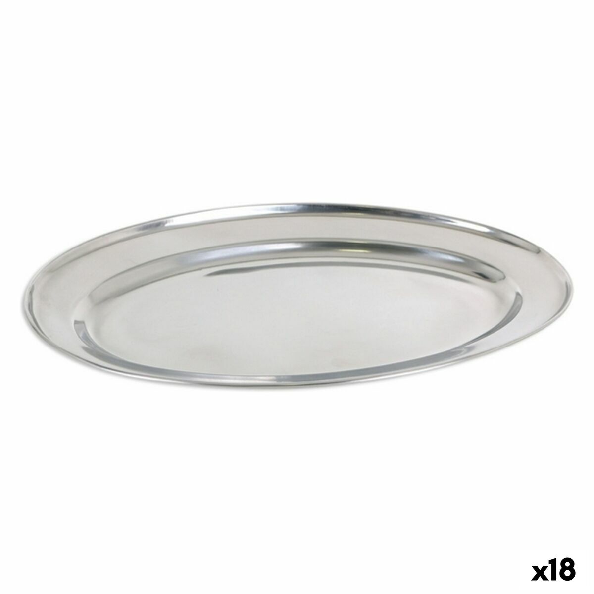 Tray Privilege 42853 Stainless steel Oval (18 Units) (35 x 22,2 cm) Privilege