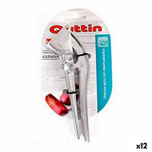 Garlic Press with Stone Remover Quttin 46527 (12 Units) Quttin