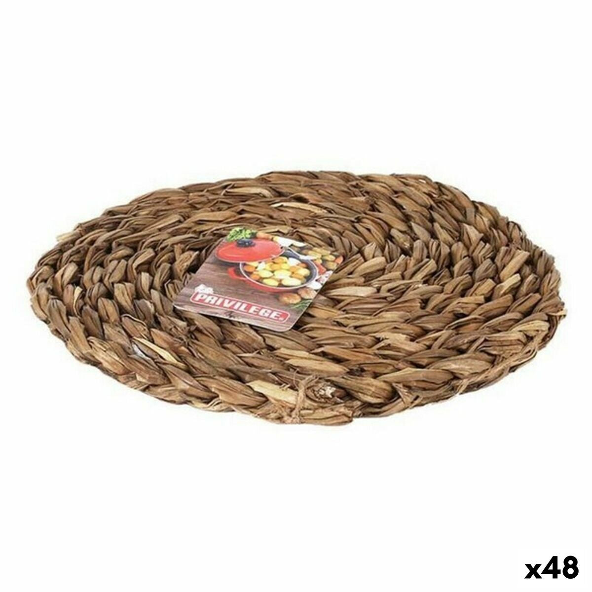 Table Mat Privilege Privilege wicker (48 Units) (ø 20 cm) Privilege