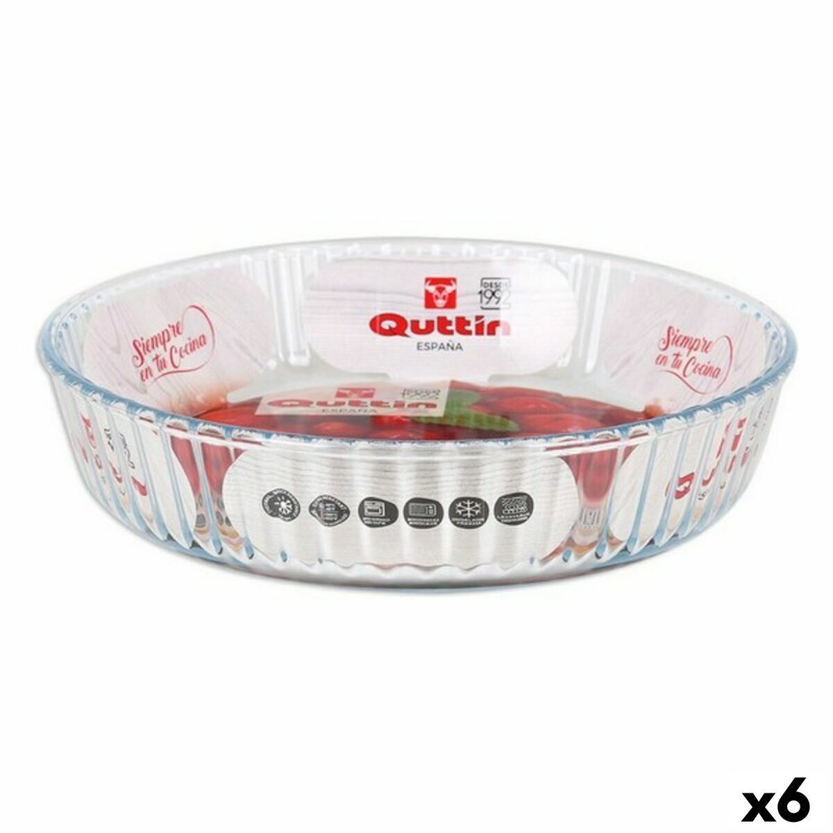 Cake Mould Quttin 63075 Glass 6 Units Quttin