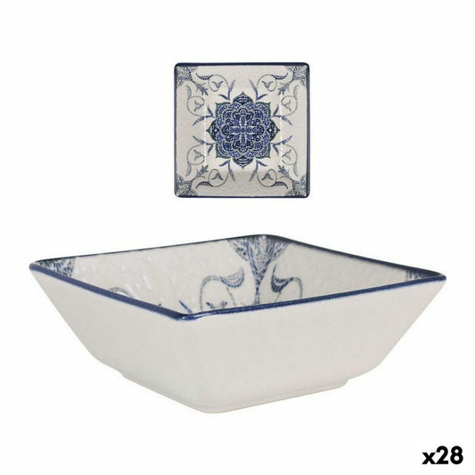 Bowl La Mediterránea Rosetta Porcelain 13 x 13 x 5 cm (28 Units) La Mediterránea