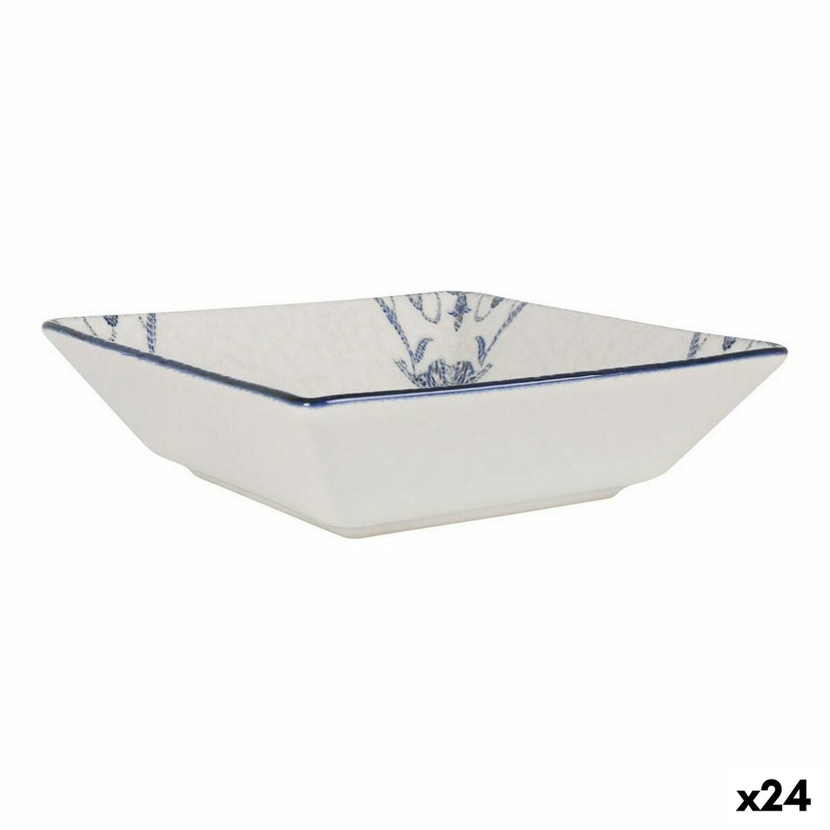 Bowl La Mediterránea Rosetta Porcelain 18 x 18 x 5 cm (24 Units) La Mediterránea