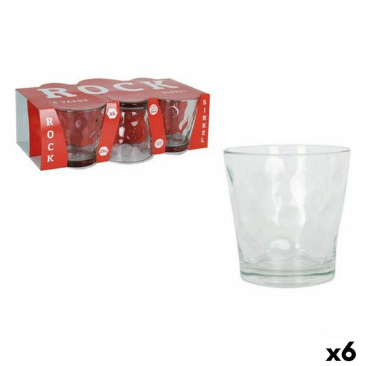 Set of glasses La Mediterránea Rock sirkel 6 Pieces (6 Units) La Mediterránea