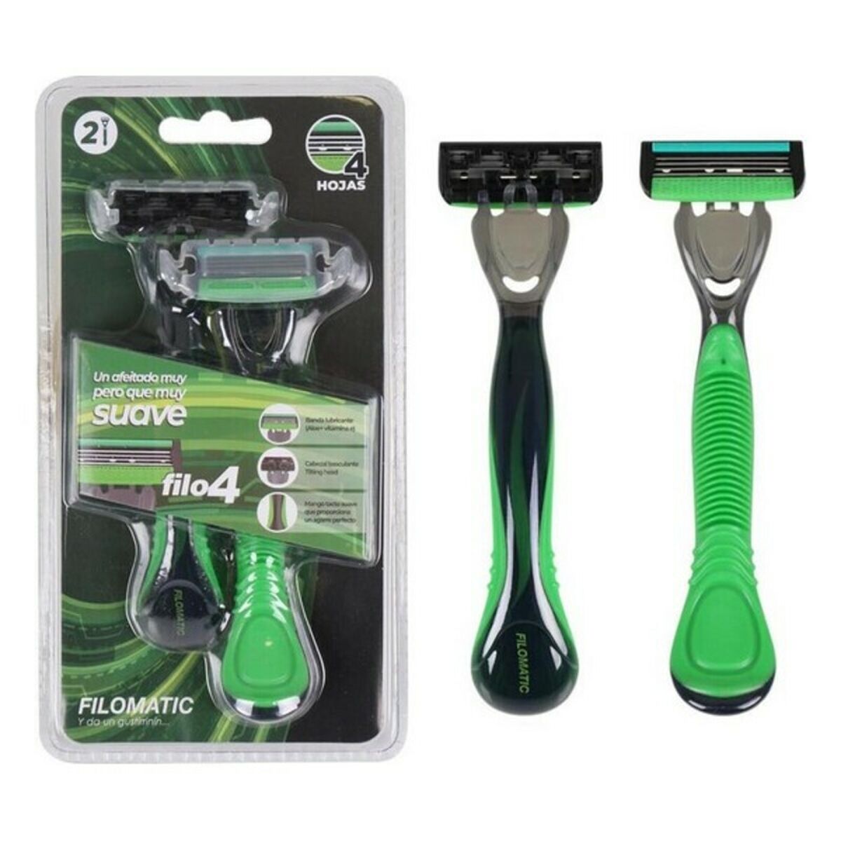 Manual shaving razor (2 pcs) Filomatic