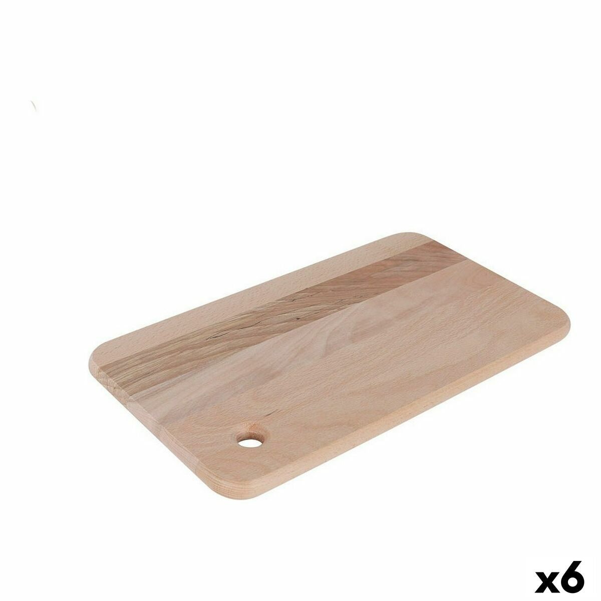 Cutting board Quttin Quttin Brown Wood 37 x 22 cm (6 Units) Quttin