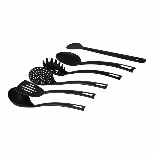 Kitchen Utensils Set Quttin Quttin Black (6 Units) (6 pcs)