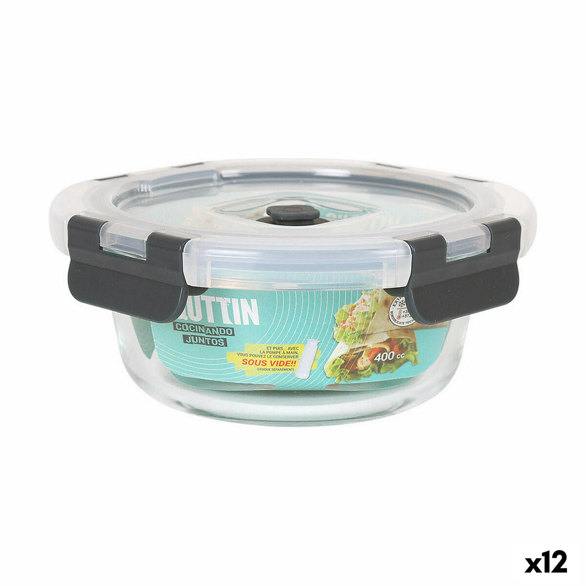 Lunch box Quttin 400 ml (12 Units) Quttin