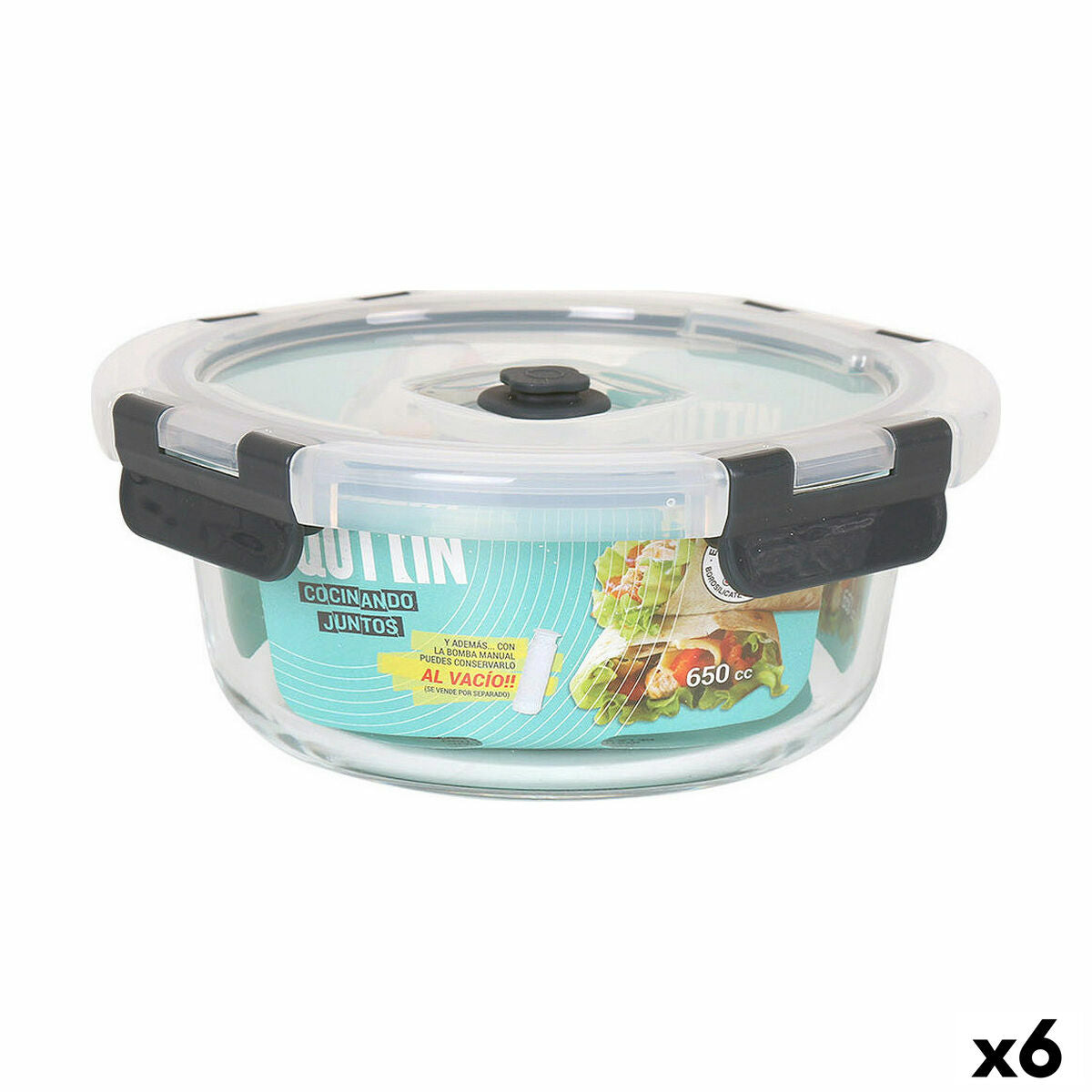 Lunch box Quttin 650 ml (6 Units) Quttin