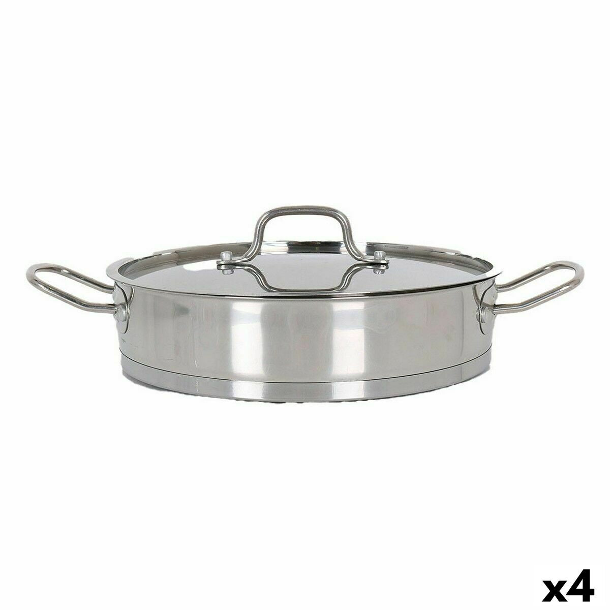 Casserole with glass lid Quttin 2,2 L (4 Units) Quttin