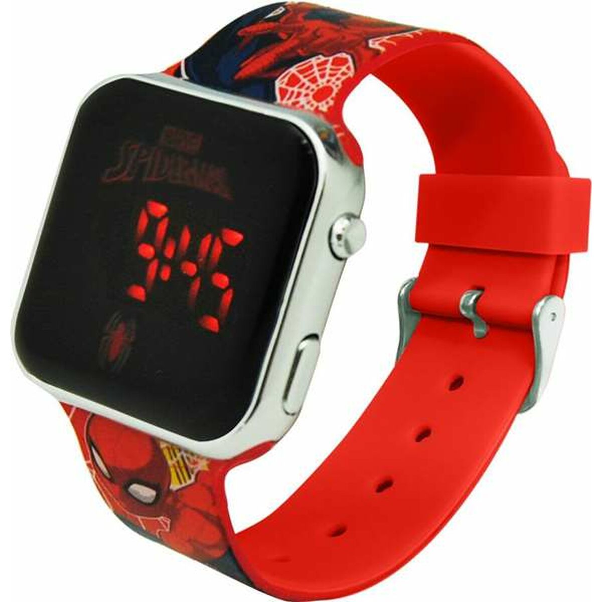 Digital clock Spider-Man LED Screen Red Ø 3,5 cm Spider-Man