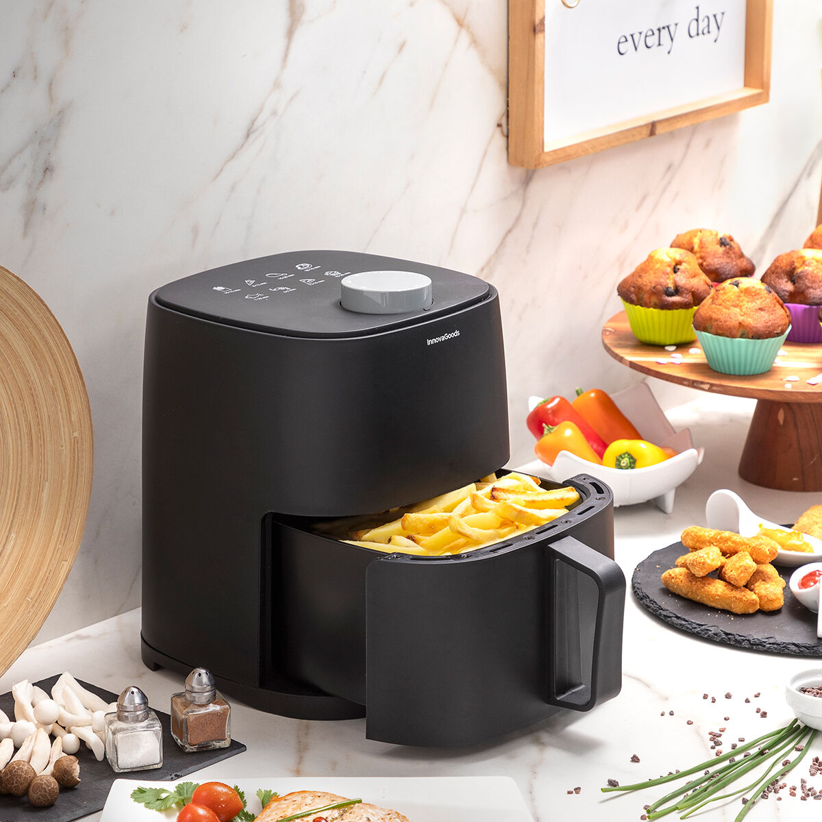 Air Fryer InnovaGoods Fryinn Lite 2000 Black 1200 W 2 L InnovaGoods