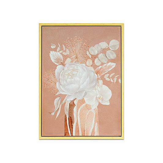 Painting Romimex Tile Canvas Flowers 60 x 80 x 4 cm Romimex