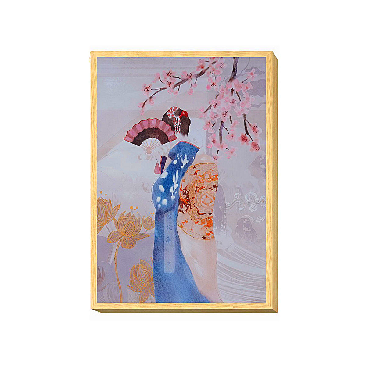 Painting Romimex Multicolour Canvas Geisha 50 x 70 x 4 cm Romimex