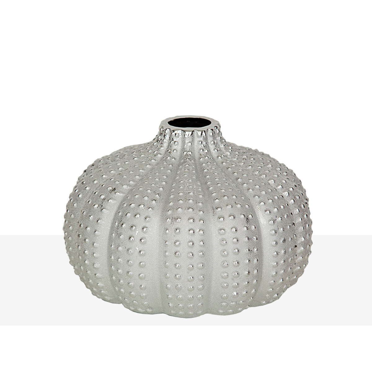 Vase Romimex Silver Porcelain Spherical 25 x 17 x 25 cm Romimex