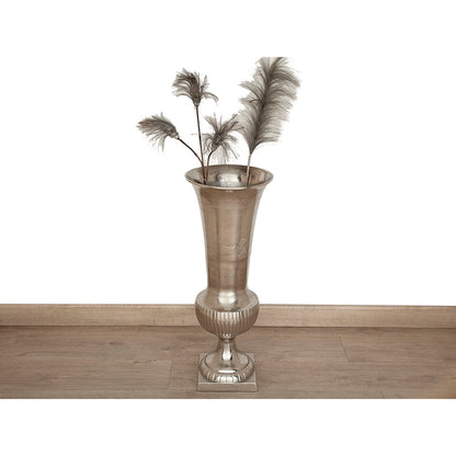 Floor vase Alexandra House Living Silver Aluminium 28 x 73 x 28 cm Alexandra House Living