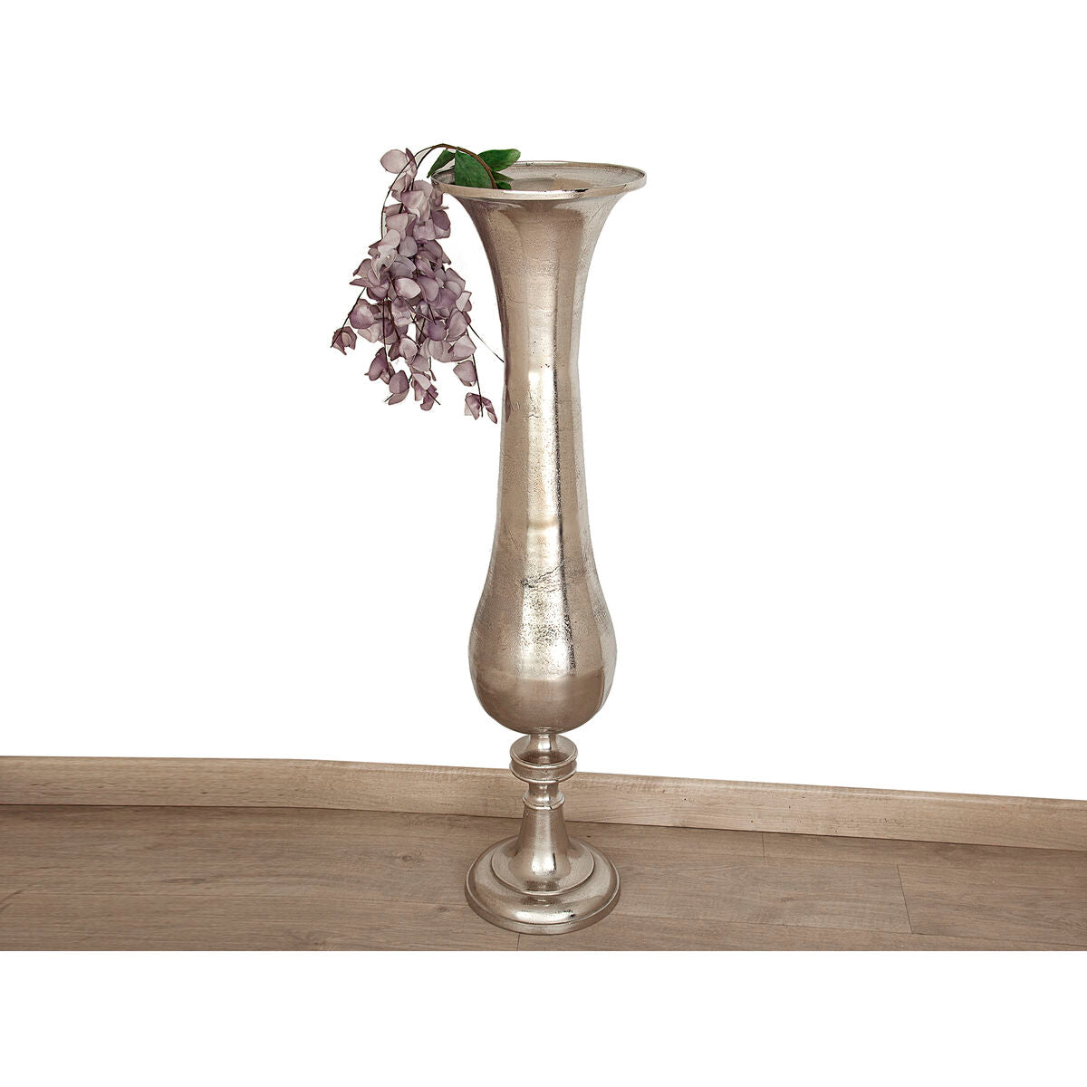 Floor vase Alexandra House Living Silver Aluminium 30 x 118 x 30 cm Alexandra House Living