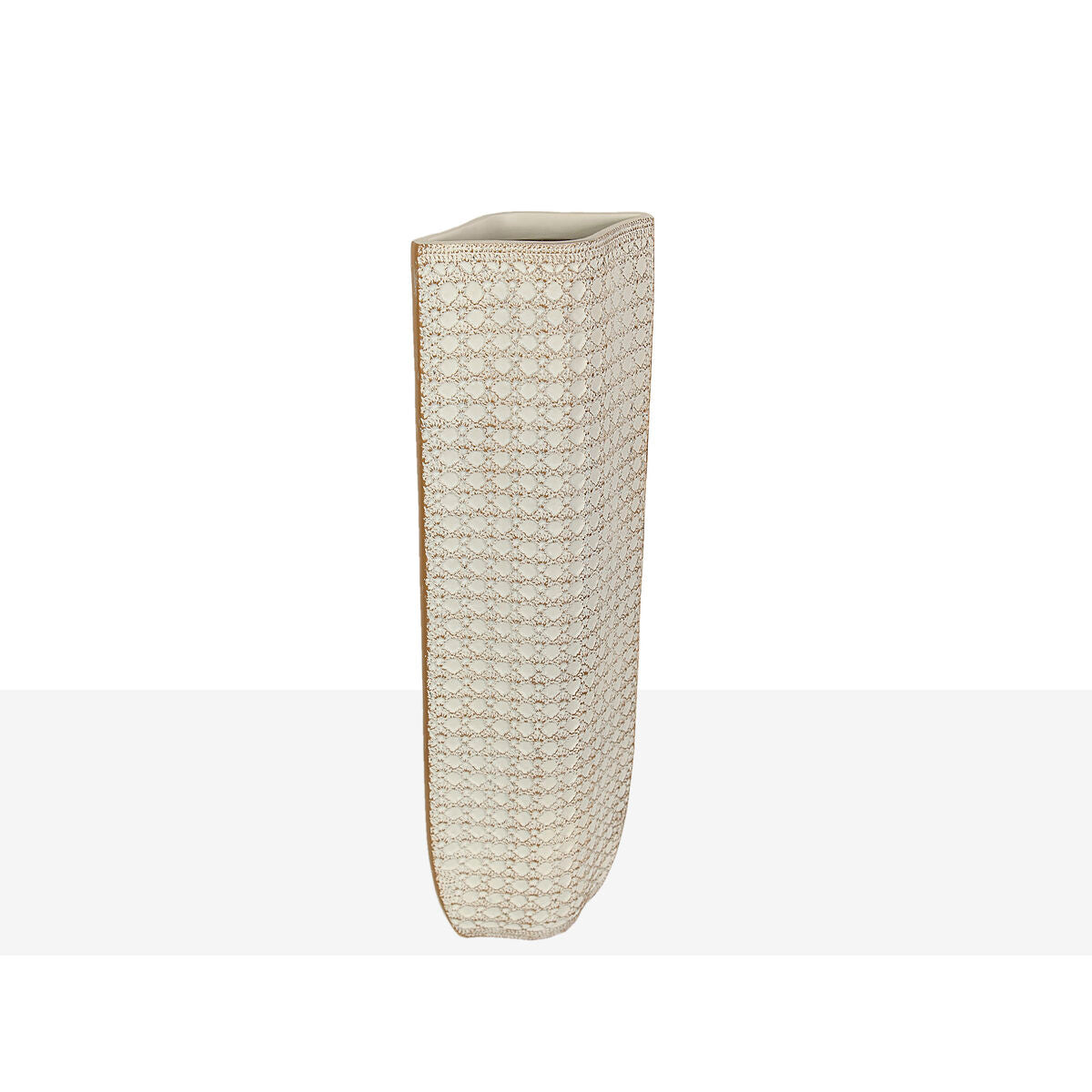 Vase Romimex Cream Resin 17 x 48 x 11 cm Romimex