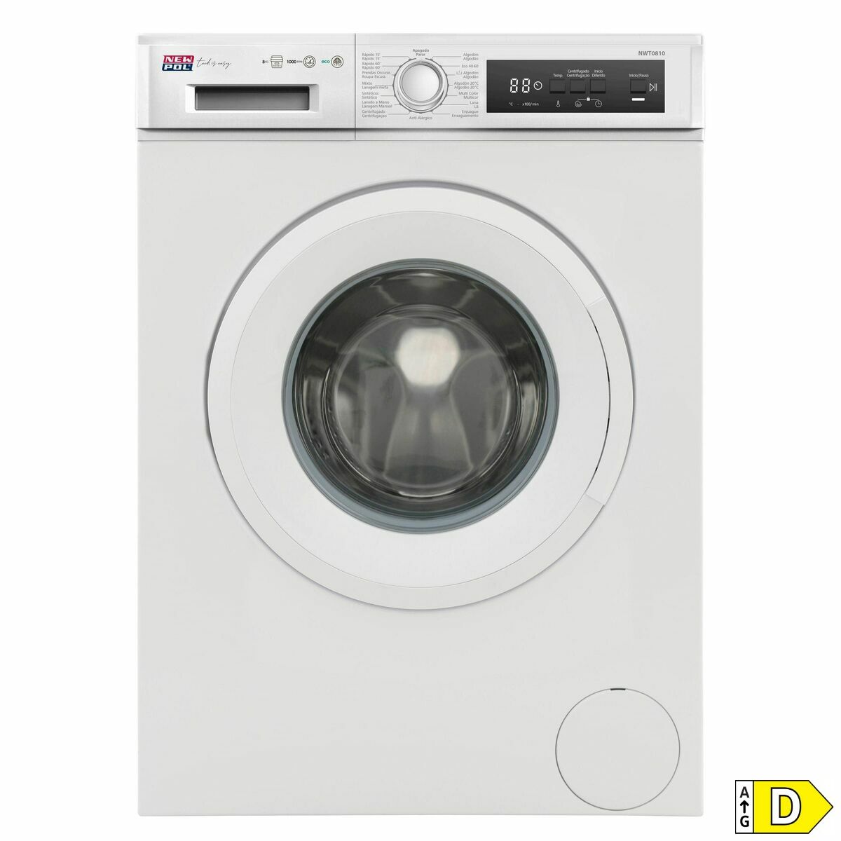 Washing machine New Pol NWT0810 1000 rpm New Pol