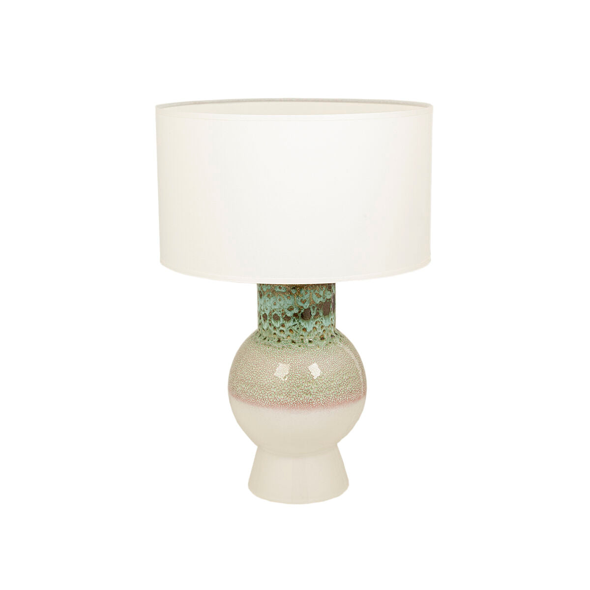 Desk lamp Romimex White Green Ceramic 33 x 49 x 33 cm Romimex