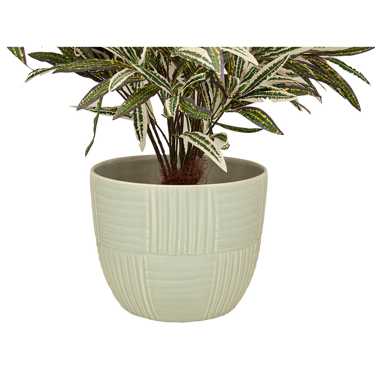 Planter Romimex Light Blue Ceramic 26 x 22 x 26 cm Romimex