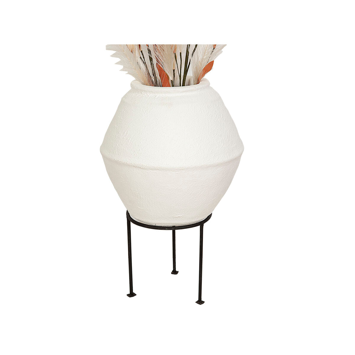 Planter Romimex White Terracotta 30 x 55 x 30 cm With support Romimex