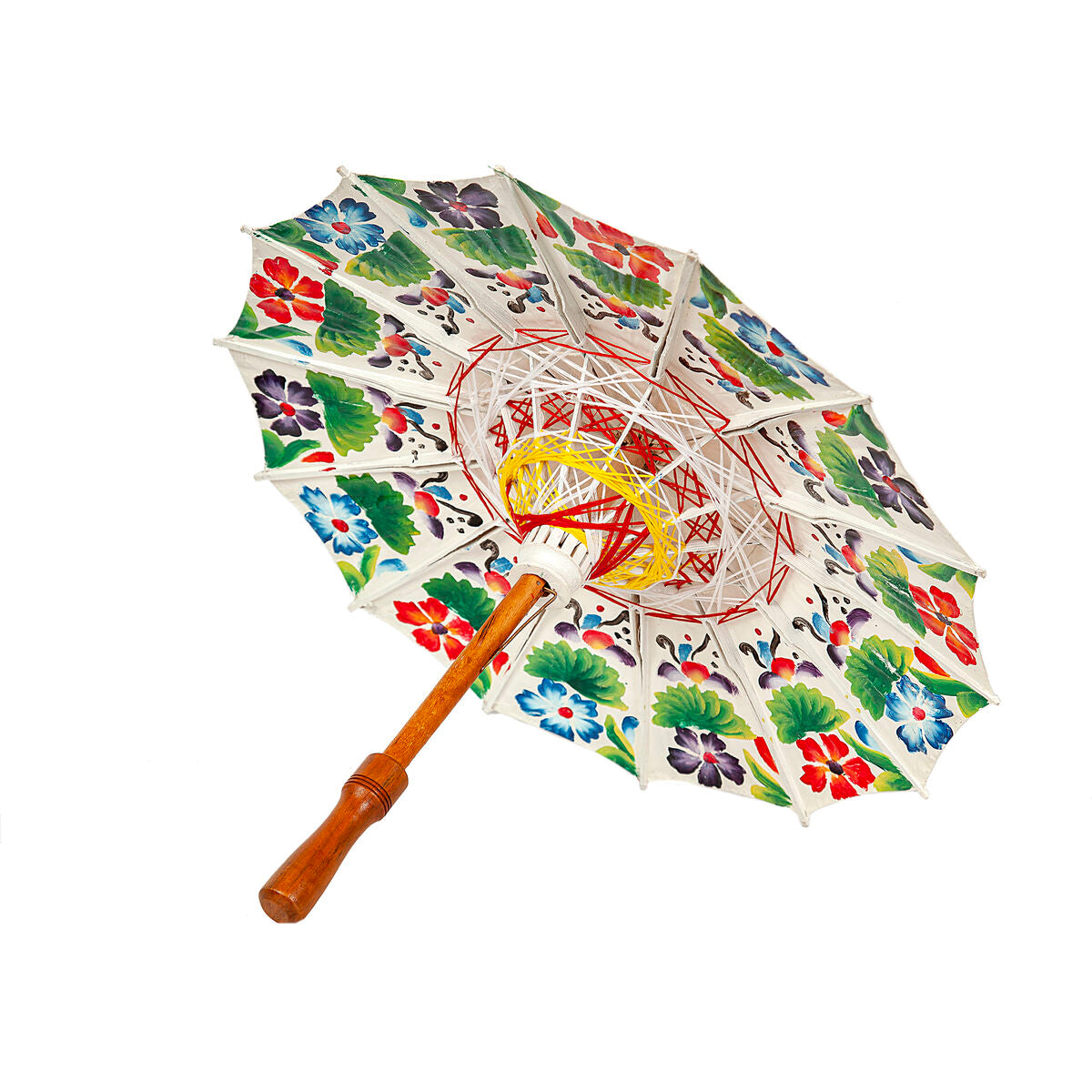 Decorative umbrella Romimex Java White Multicolour 50 x 65 x 50 cm Romimex