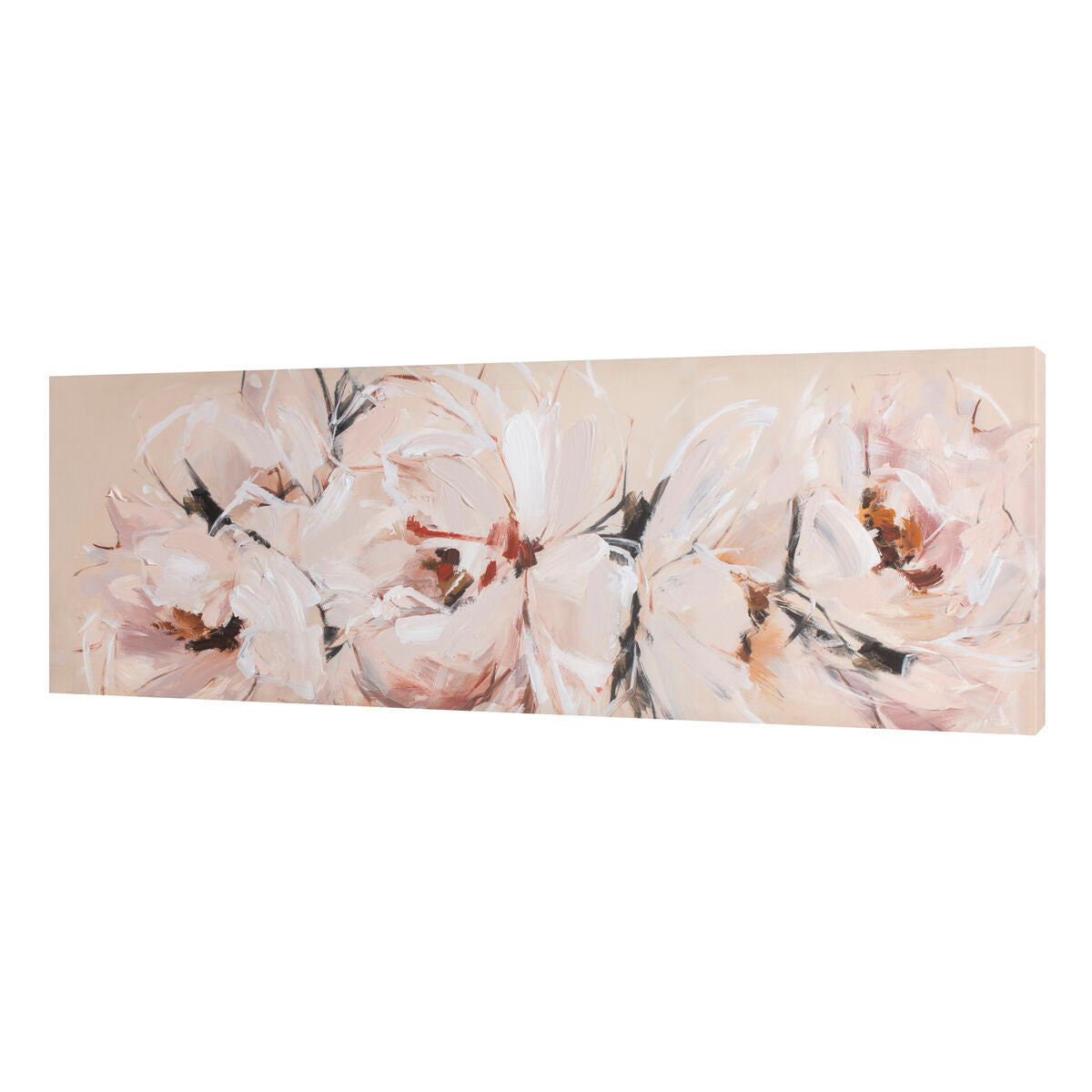 Oil Painting Romimex Canvas Flowers 150 x 50 x 4 cm Romimex