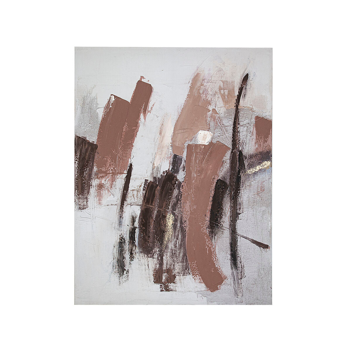 Oil Painting Romimex Beige Canvas Abstract 90 x 120 x 4 cm Romimex