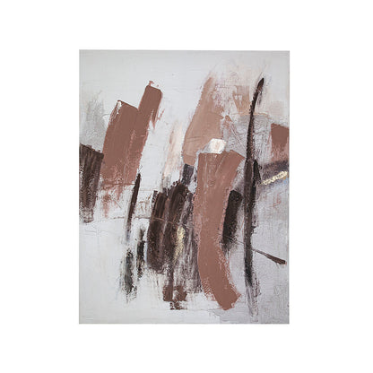 Oil Painting Romimex Beige Canvas Abstract 90 x 120 x 4 cm Romimex