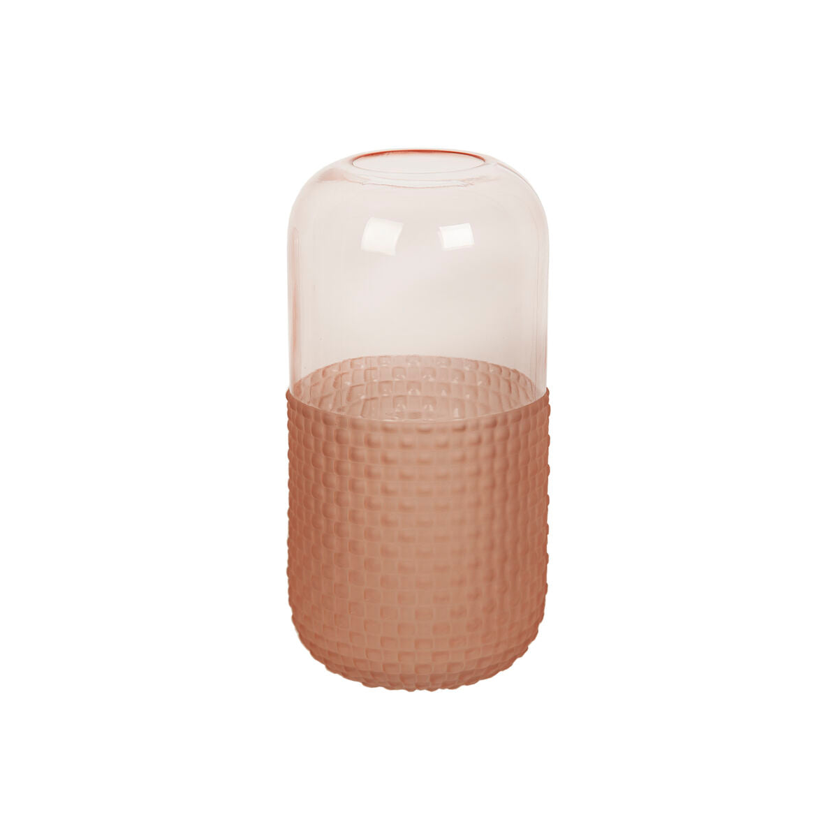 Vase Romimex Pink Glass 15 x 30 x 15 cm Romimex