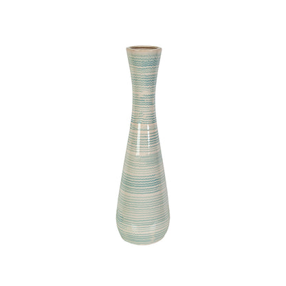 Vase Romimex Blue White Ceramic 20 x 69 x 20 cm Romimex