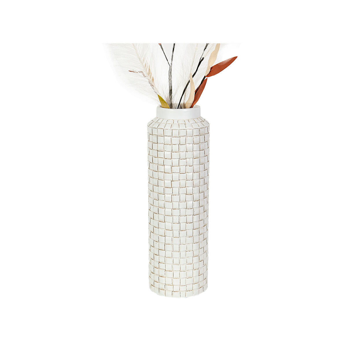 Vase Romimex Beige Resin 14 x 42 x 14 cm Romimex