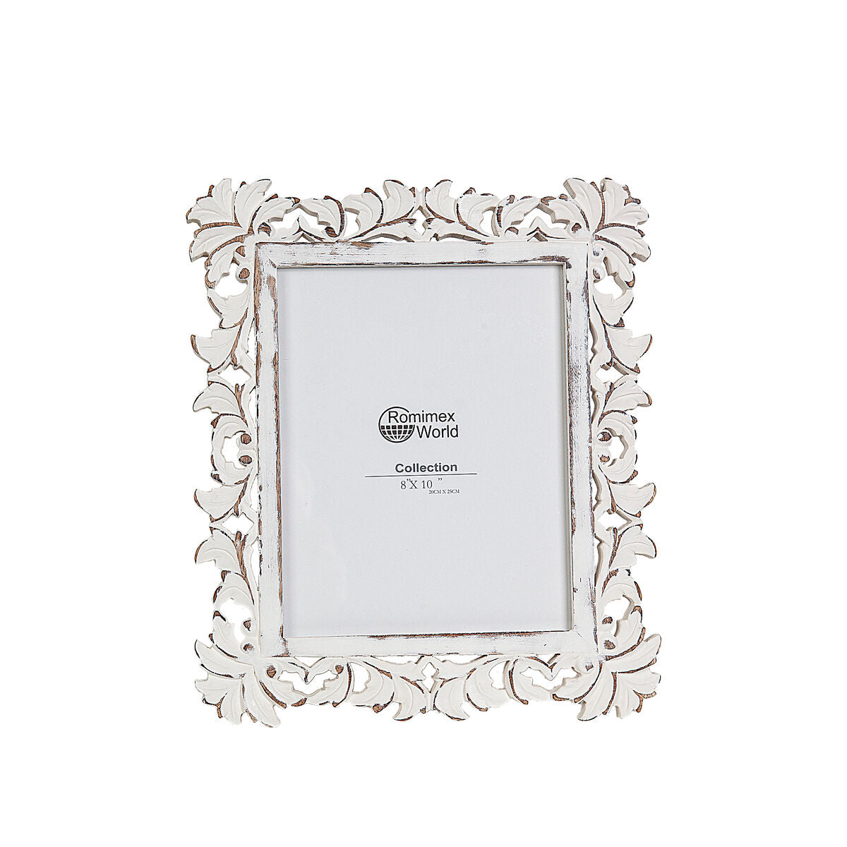 Photo frame Romimex White MDF Wood 30 x 35 x 2 cm Romimex