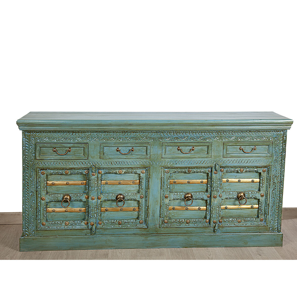 Sideboard Romimex Green Mango wood 180 x 90 x 40 cm Romimex