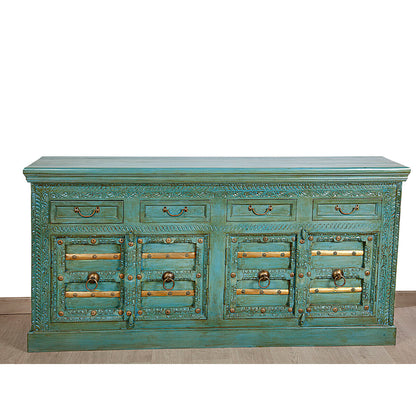 Sideboard Romimex Green Mango wood 180 x 90 x 40 cm Romimex